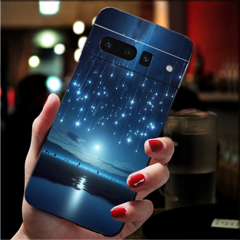

Phone Case For Google Pixel 10 9 Pro XL 9A 8 7 6 Pro Pixel 8A 7A 6A Pixel 8 7 6 5 Moonlight Beach Scenery Case Google Pixel 10