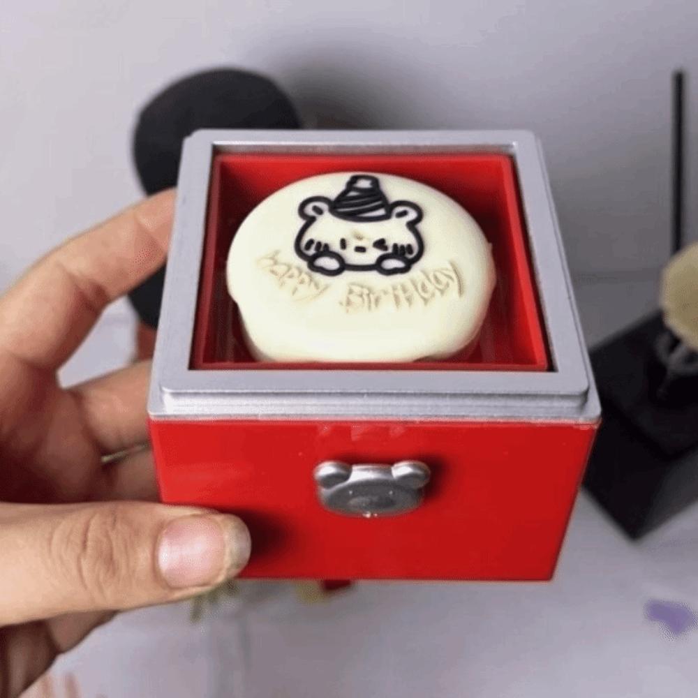 Valentýnský medvídek otočná prstýnková krabička úložná krabička dárková krabička k narozeninám pro milovanou osobu