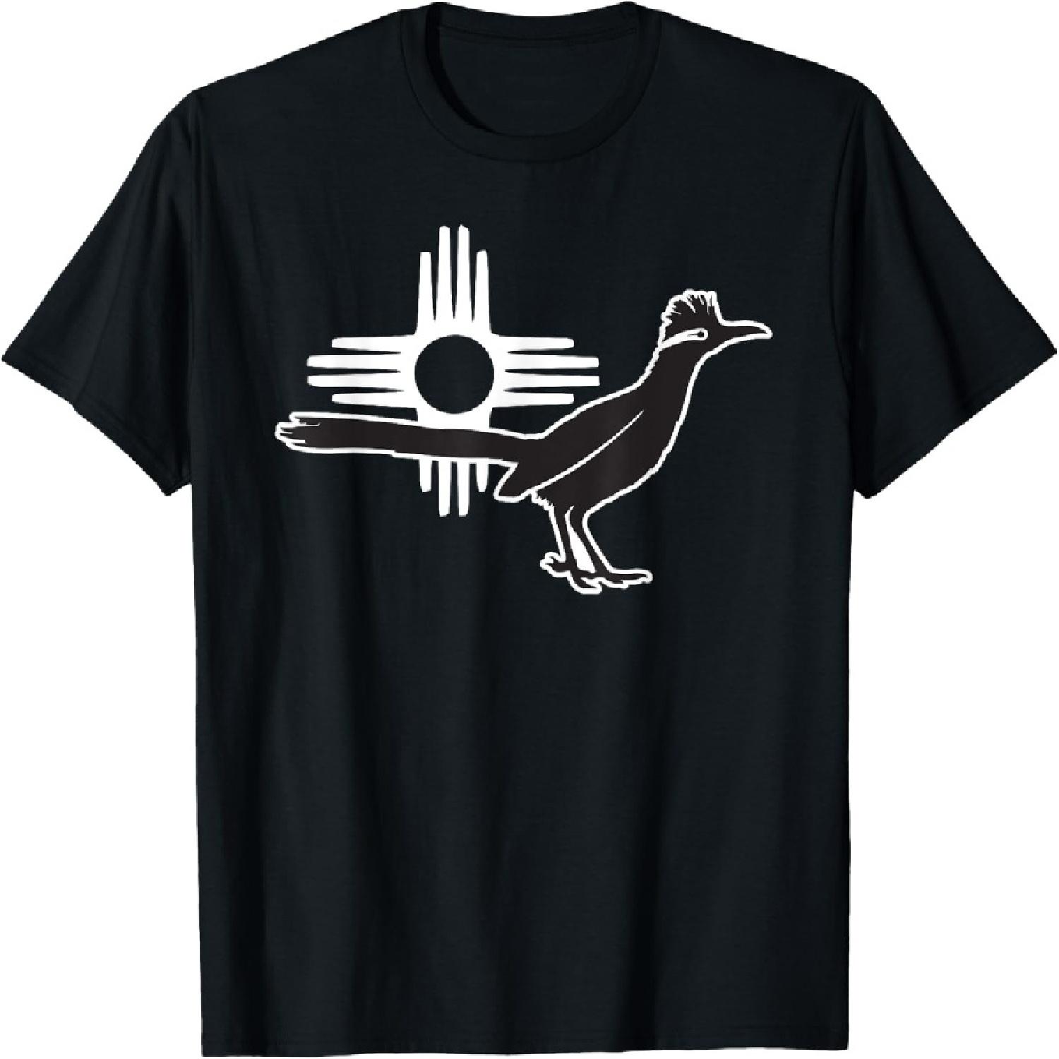 Roadrunner Zia_ Bird Symbol of New Mexico and Southwest T-Shirt XXXXXL разноцветный