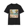 Tropical Beach Vibe Unisex Softstyle T-Shirt, Summer Shirt, Vacation Apparel,