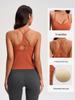 Débardeur Push-Up Sportif pour Femme Nude à Bretelles Fines avec Bonnets Rembourrés - Couche de Base Yoga & Fitness YG-1004