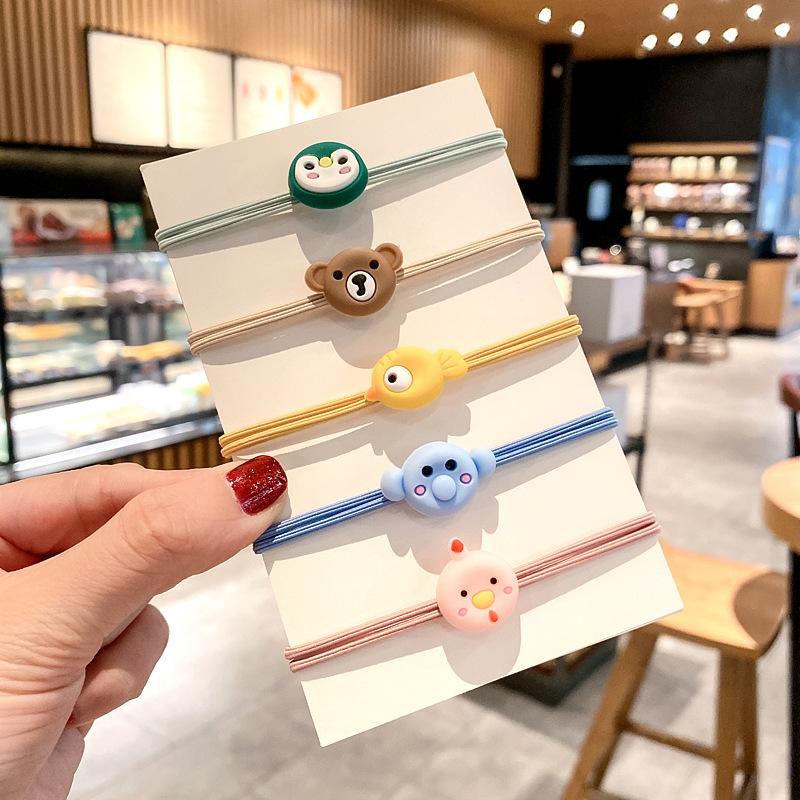 Little Girl's Hair Accessory - Hair Elastic Band, Small Hair String, Hair Decoration, Hair Tie, Cute Soft Rubber Cartoon Hair Ring