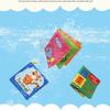 Early Education Toy English Palm Book Animal Digital Shape Recognition Green Cloth Book Gift