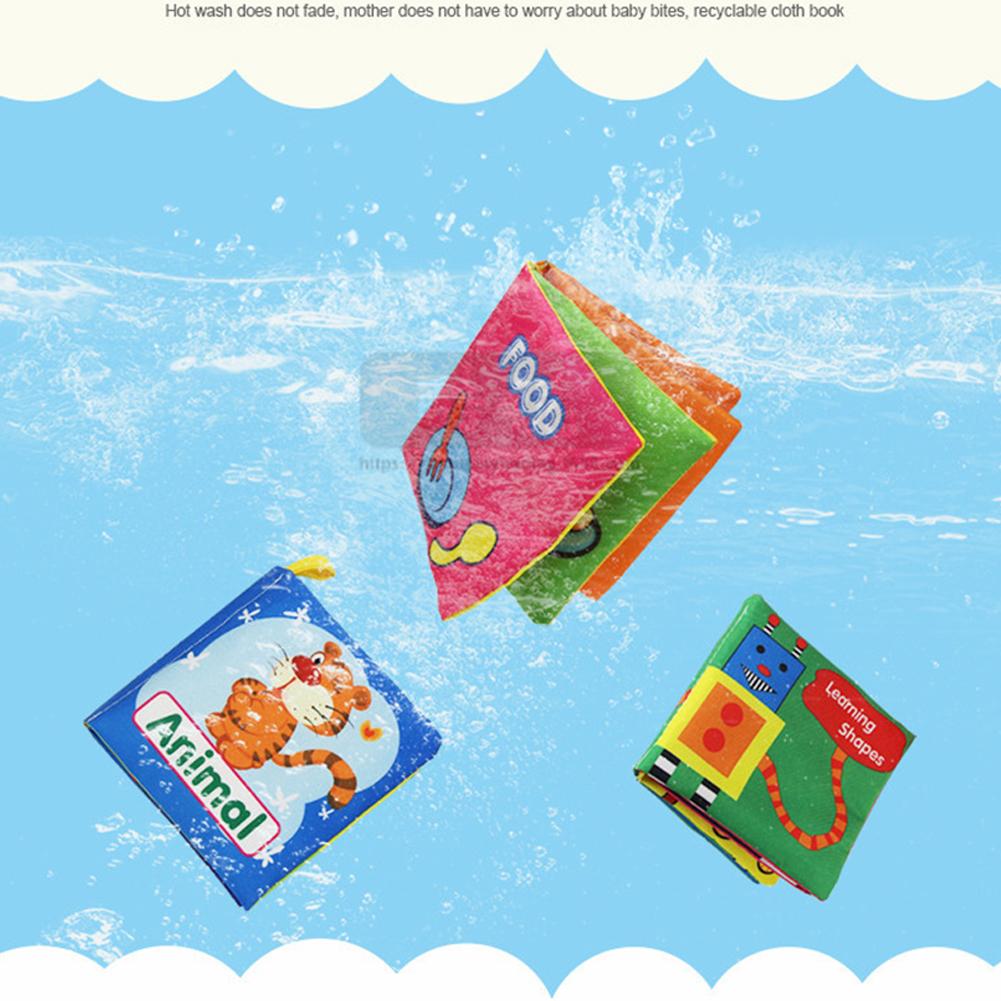 Early Education Toy English Palm Book Animal Digital Shape Recognition Green Cloth Book Gift