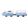 Electric Train Toy Toddlers Battery Operated Motorized Set Compatible with for Thomas Blue White