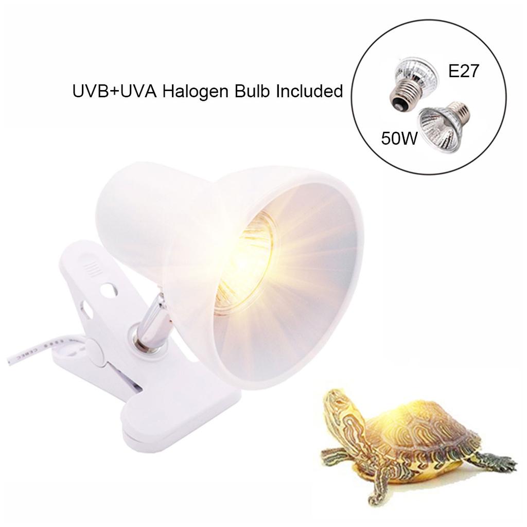 Einsteckbare Reptilien-Klemmlampe mit 360-Grad-Drehung und verstellbarer Lampenfassung für Lebensraumbeleuchtung, Wärmelampe