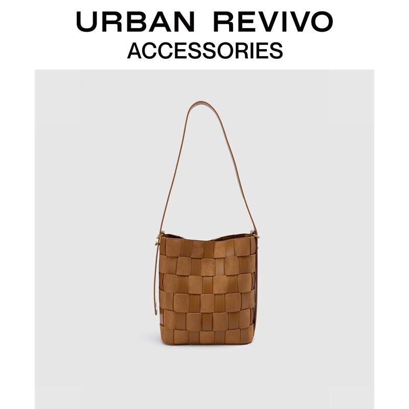 URBAN REVIVO Woven Shoulder Crossbody Bag One Size