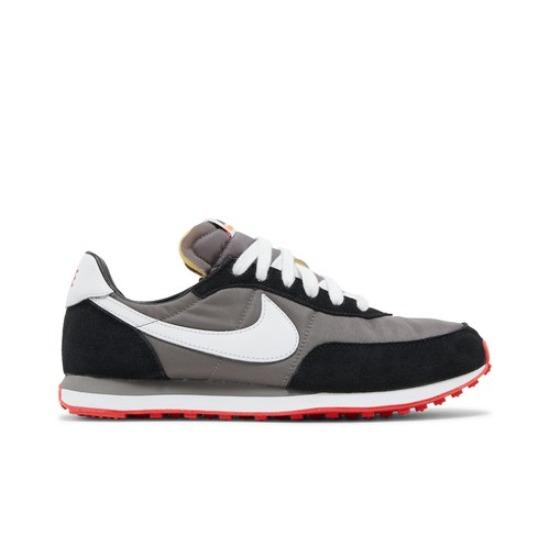 Nike Waffle Trainer 2 GS Flat Pewter Siren Red DC6477-005