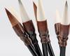 Mixed Hair Chinese Painting and Calligraphy Brush Set: Garlic Head Brush with Sheep and Wolf Hair—Large, Medium, Small for Peony and Plum Painting.