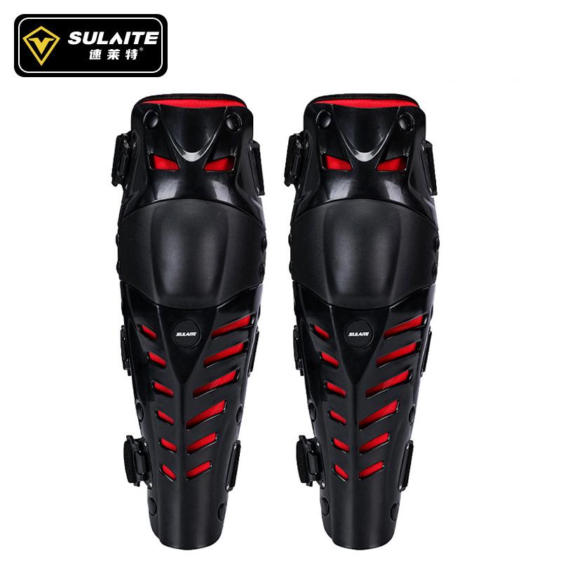SULAITE Motorcycle Knee Pads Hard Shell Shockproof Breathable Protector for Off-Road Motocross Cycling