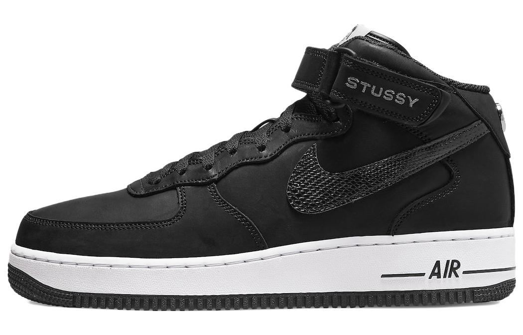 

Nike X Stussy Air Force 1 Mid Black Snakeskin DJ7840-001 38.5