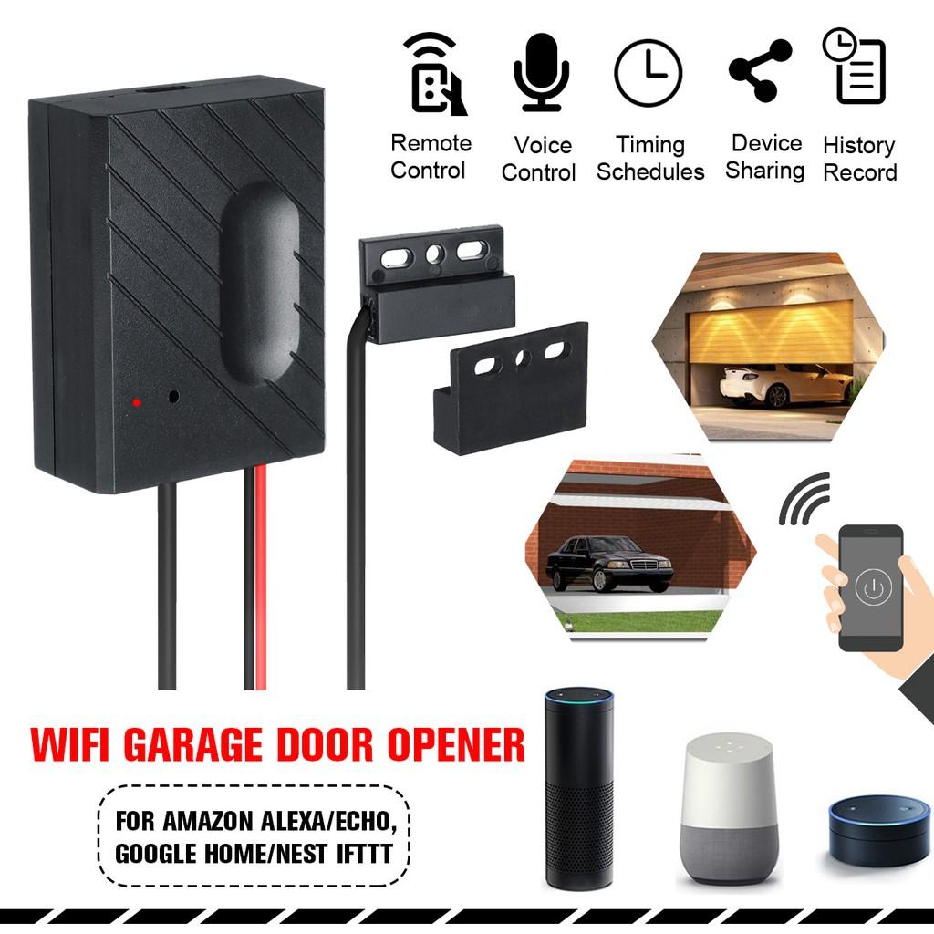 DC 5V WiFi Switch Garage Door Controller for Car Garage Door Opener APP Remote Control Timing Voice Control