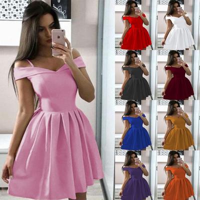 New Women's Clothing Suspender Waist Pleated Dress Midskirt Hot Sexy Dress