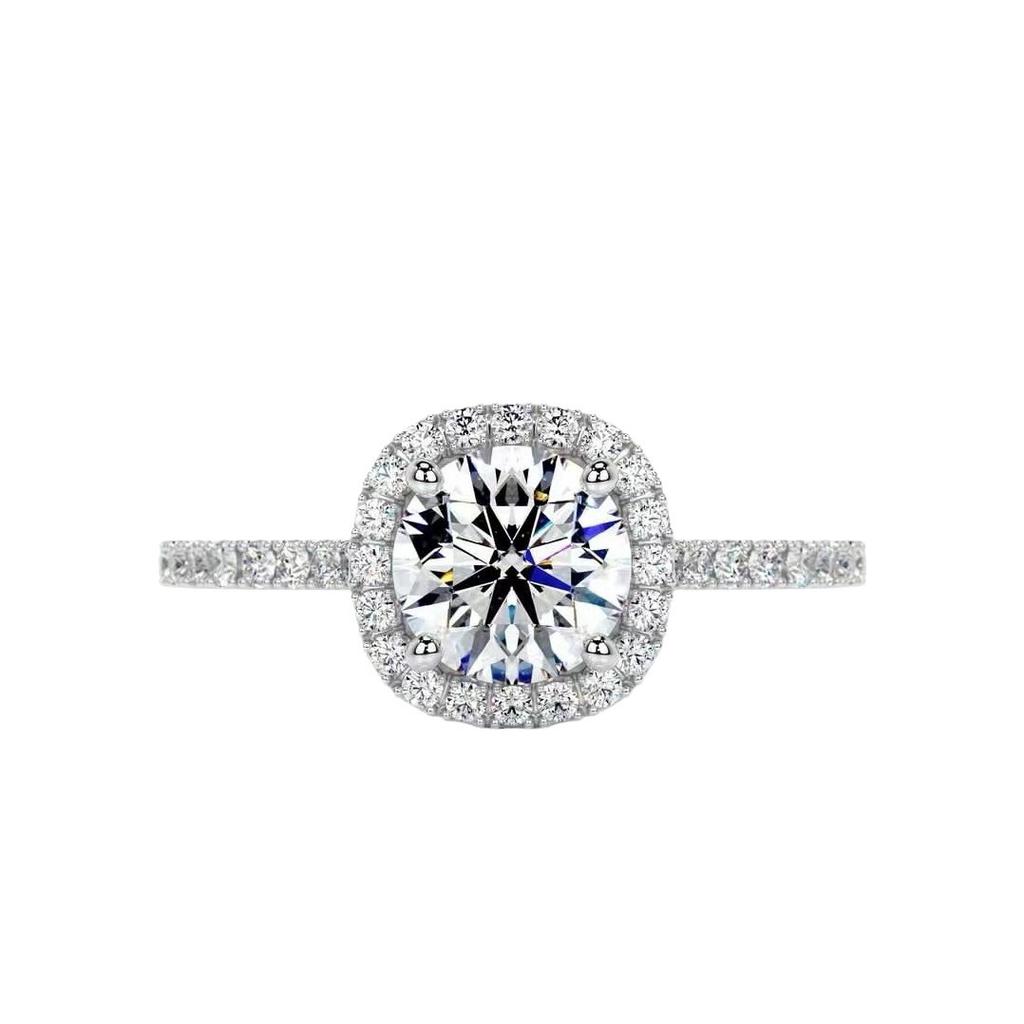 Moissanite Diamond Ring One Carat Couple Ring Women's Marriage Proposal Birthday Gift