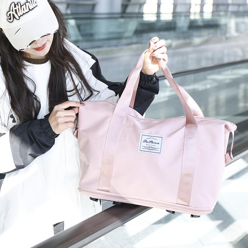 Large-capacity Travel Bag Removable Universal Wheel Extended Luggage Boarding Bag Student Moving and Maternity Storage Bag