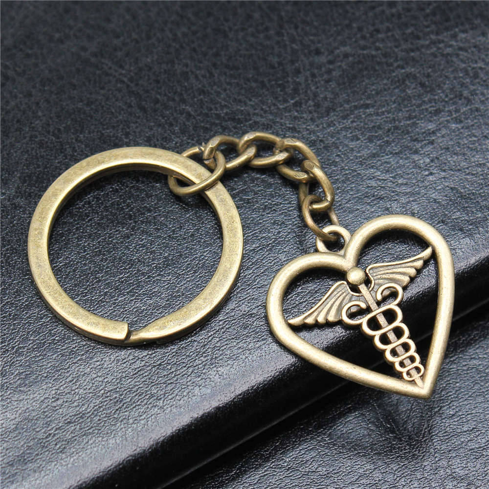 Charms Craft Pendant For Necklace Medical Scepter Heart Charms Key