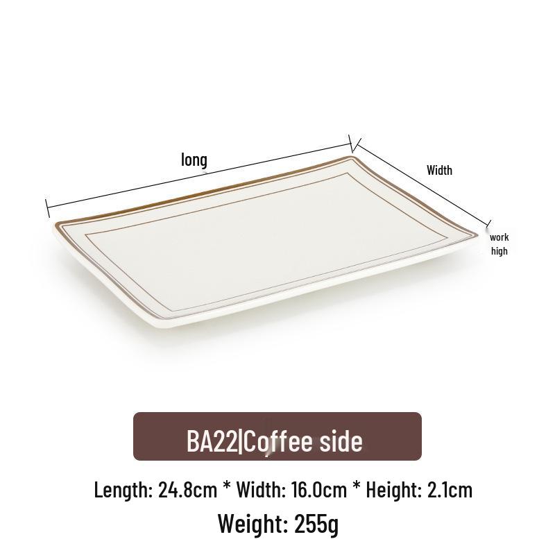 Melamine Rectangular Imitation Porcelain Plate for Hot Pot, BBQ, and Sushi Restaurants