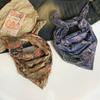 Y2K Wasteland Style Hair Scarf Hip Hop Distressed Ripped Tube Top Tie-dye Hair Band  Spicy Girls