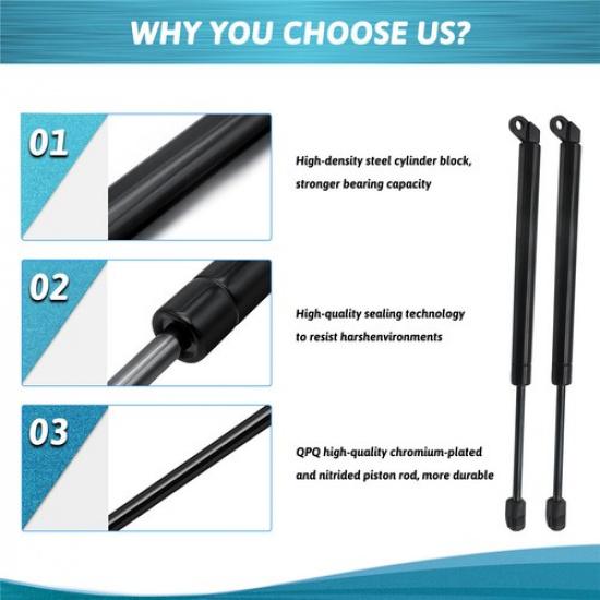For BMW 5 Series E39 525i 528i Rear Trunk Lift Support Gas Spring Shock Struts
