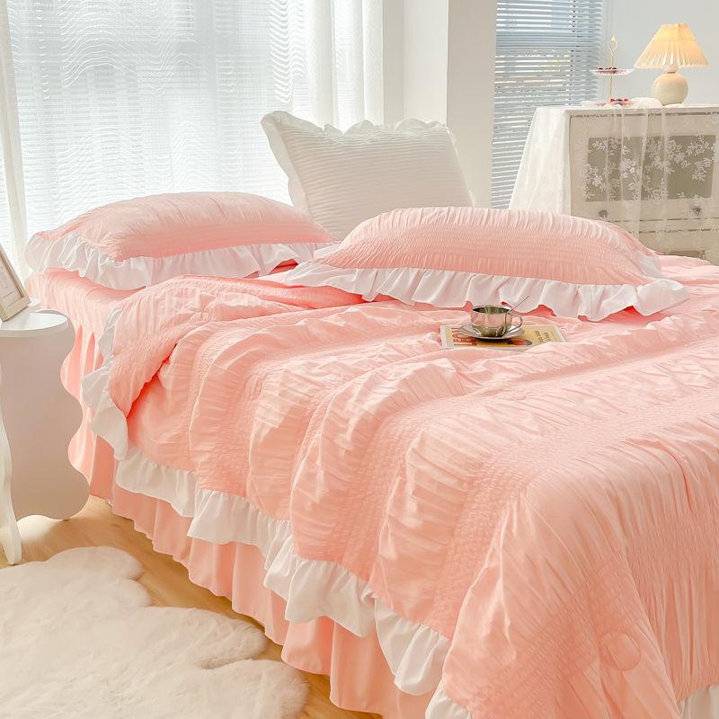 Korean Style Bubble Gauze Washable Cotton Summer Cool Thin Quilt Air-Conditioning Washable Quilt Core for Summer