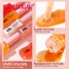 Huile à Lèvres Essence Miel Fruitée Sexy Pulpeuse Gelée à Lèvres Teintée Fraise Liquide pour Lèvres Imperméable Hydratant Huile Gloss Maquillage Maquillage