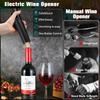 Automatic Wine Opener Set Reusable Electric Wine Bottles Opener Battery Operated Wine Corkscrews Remover for Home Kitchen Party