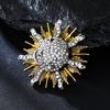 Exquisite Heavy Industry Advanced Sense Helios Brooch Temperament Elegant Men's Blazer Coat Accessories Corsage Badge