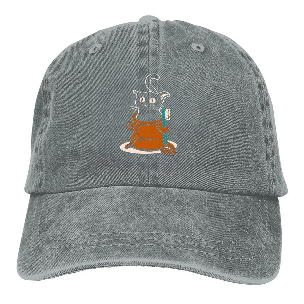 Umyta Męska Czapka Baseballowa Kot w Worku z Magnezją Czapka typu Trucker Snapback Czapki Kowbojskie Czapka Taty Wspinacz Górski Czapki Golfowe