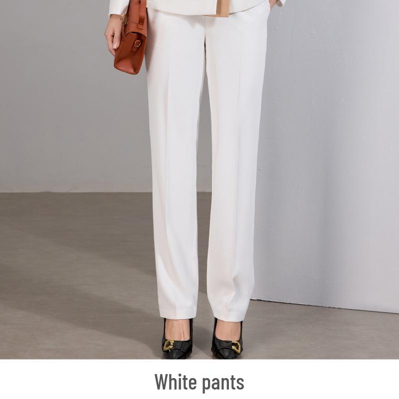 Premium Pink Women's Suit Set: Two-Piece Pants and Skirt for Spring, Autumn, and Winter - Professional Attire