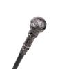 Silberner luxuriöser runder Griff, modischer Gehstock für Party, dekorativer Gehstock, eleganter Gehstock mit Crosier-Knopf, 93 cm