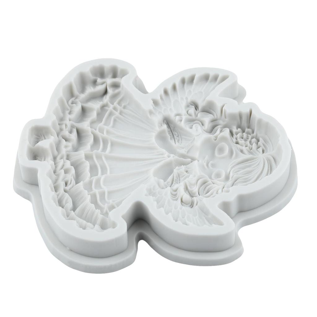 Formy silikonowe Anioł Aniołek Forma do fondantu Narzędzia do dekoracji ciast Topper na babeczki Czekolada Cukierki Rękodzieło Pasta cukrowa Polimerowa glina