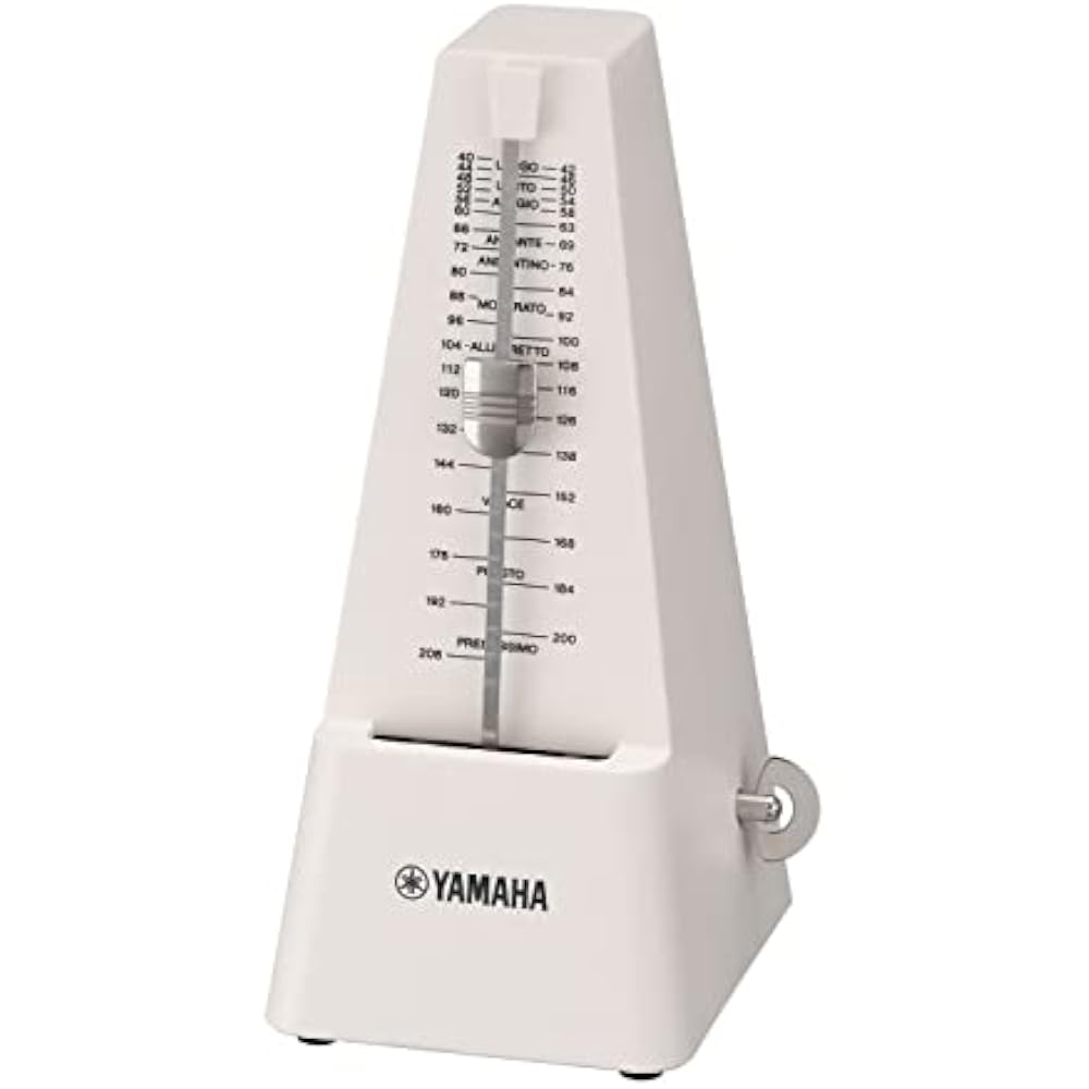 YAMAHA (YAMAHA) Metronome Ivory MP-90IV Classic Triangular Pyramid Style Matte Finish Makes Finge...