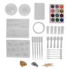 DIY Craft Jewelry Pendant Making Mold Jewelry Casting Silicone Mold Glitter Powder Set