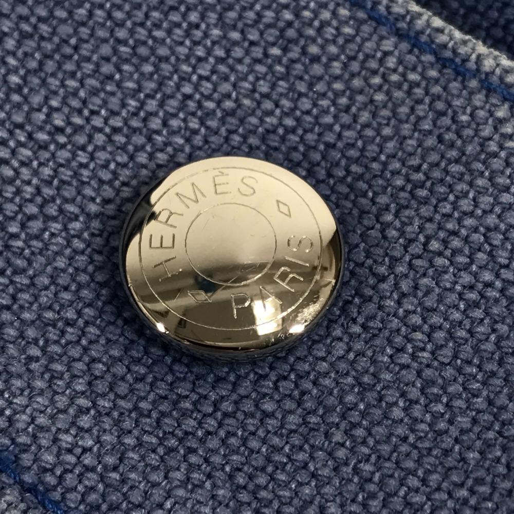 HERMES horse cheval Hermes Chevaux Tote Bag with Pouch Shoulder Bag blue/Black