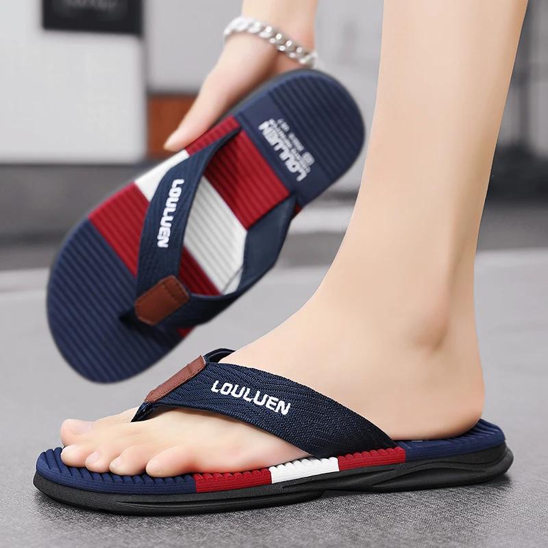 Infradito Estive Leggere da Uomo Ciabatte da Spiaggia da Uomo Casa Chanclas De Hombre Playa Ciabatta da Interno a Colori Infradito Abbinati Mocassini