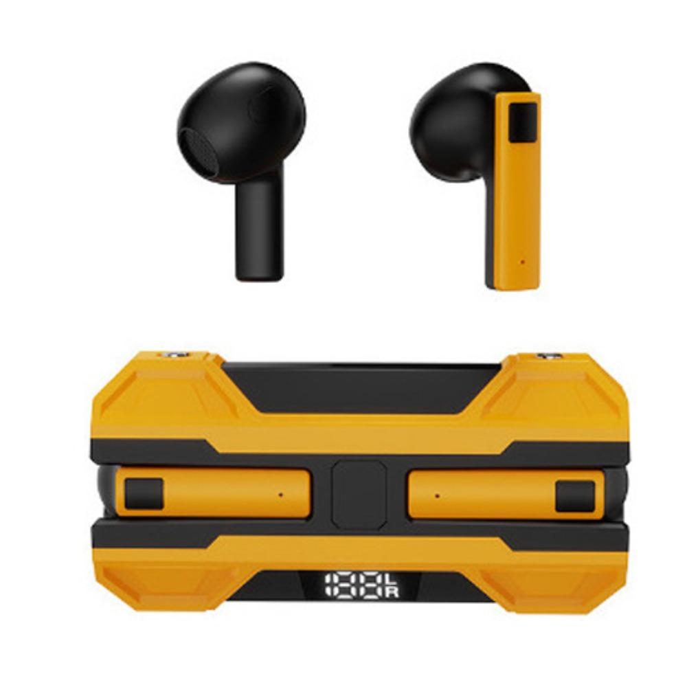 Metal Style Wireless Earphones Stereo Ergonomic Gaming Earbuds Wireless Bluetooth Earphone  Sports