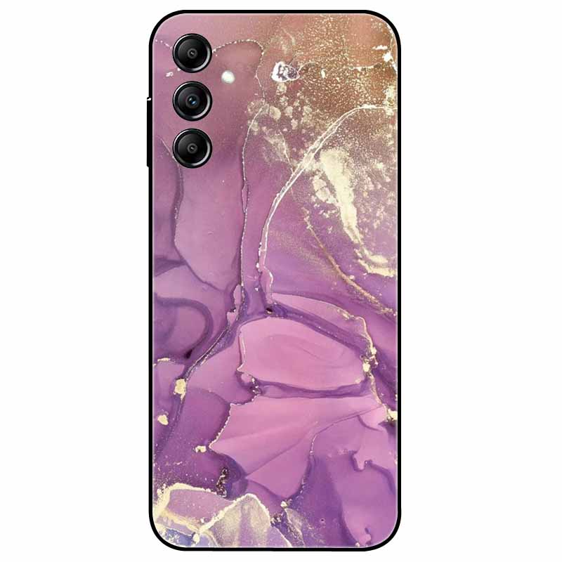 Hülle Für Samsung Galaxy A54 5G A34 A24 S23 Hülle Blume Marmor TPU Weiche Silikonhülle für GalaxyA54 A 34 Bemalte Handyhüllen