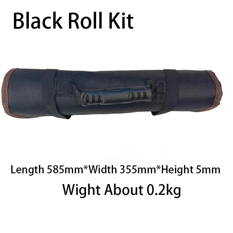 

Multifunction Roller Tool Bags Oxford Canvas Practical Handles Bags Chisel Electrician Carrying Toolkit Instrument Package Case чёрный