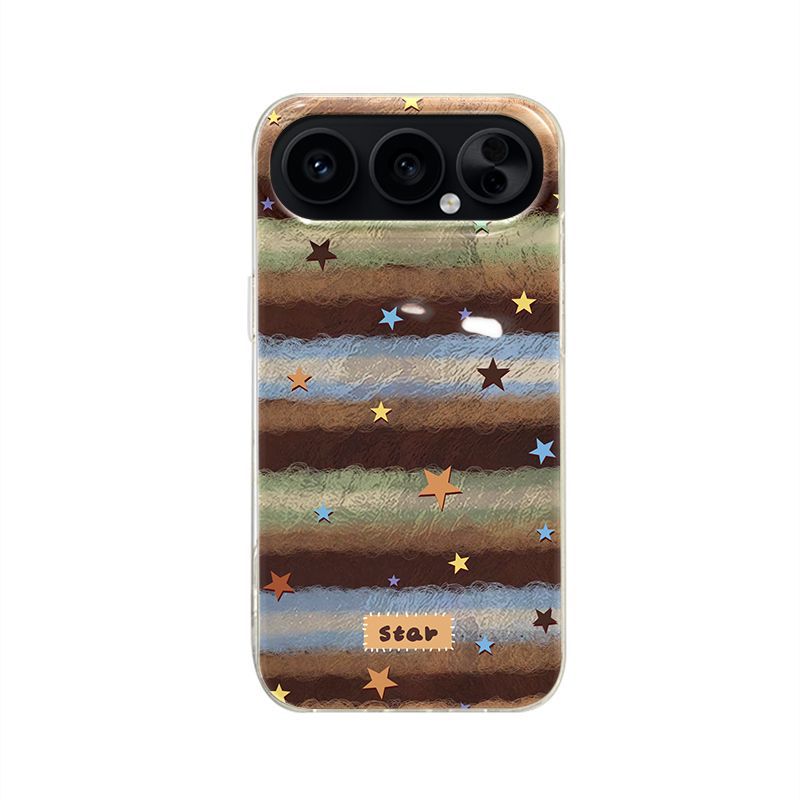 Applicable to Honor 111pro mobile phone case with lanyard niche honor111 non-collision anti-drop contrasting color striped stars