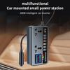 Car Inverter Power Adapter 12V/24V To Dc220V 200W Converter Multi Charger Socket Qc3.0 Usb Pd Type-C Fast Charging Car Inverter