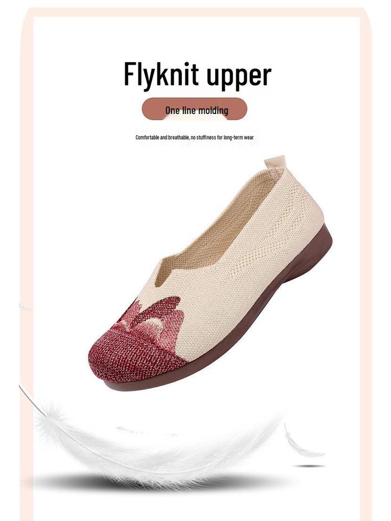 2025 Women's Soft-Soled Non-Slip Flat Shoes for Middle-Aged & Elderly