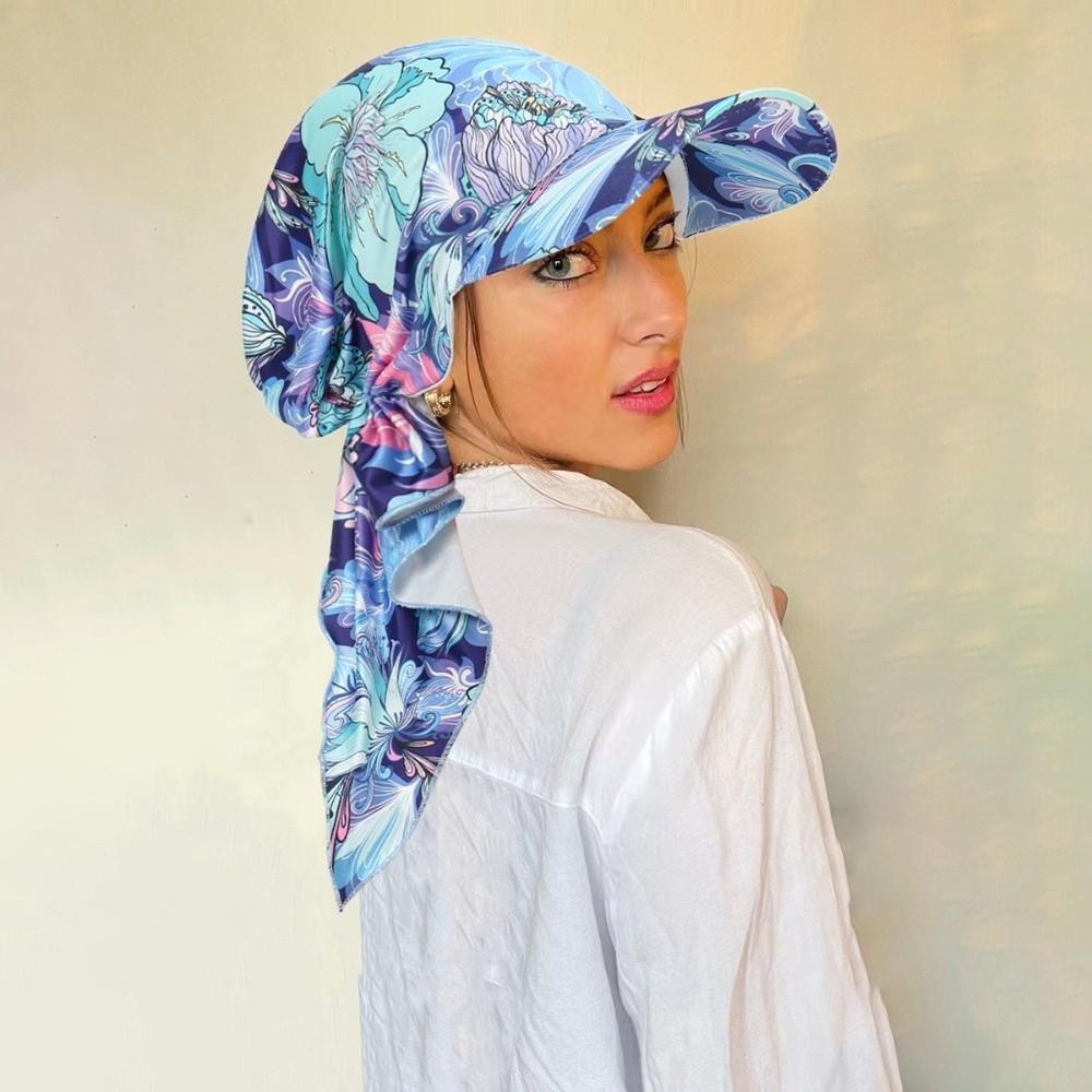 Cappello Turban con Visiera Berretto da Baseball Moda Donna Hijab Cappelli Viaggio