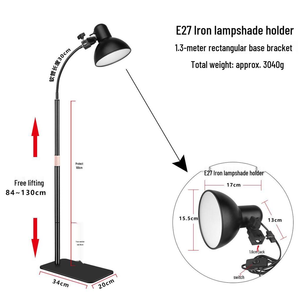 Space-saving E27 Universal Desk Lamp: Student Eye Protection Reading Light for Home or Bedside.