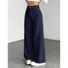 Women's Fall/Winter High-Waisted Casual Wide-Leg Solid-Color Work Pants