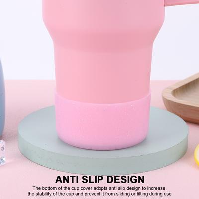 Silicone Boot Anti-Slip Protective Bottom Base Heat Insulation Bottle Bottom Sleeve for Stanley 20-40oz Water Bottle