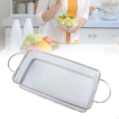 Stainless Steel Colander Chips Fries Basket Minimalist Snack Fruit Holder Kitchen Decoration Egg