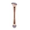 New all-aluminum tube double-head brush, flame trim contour, blush brush, loose powder brush, flat head oblique head foundation brush, multi-function