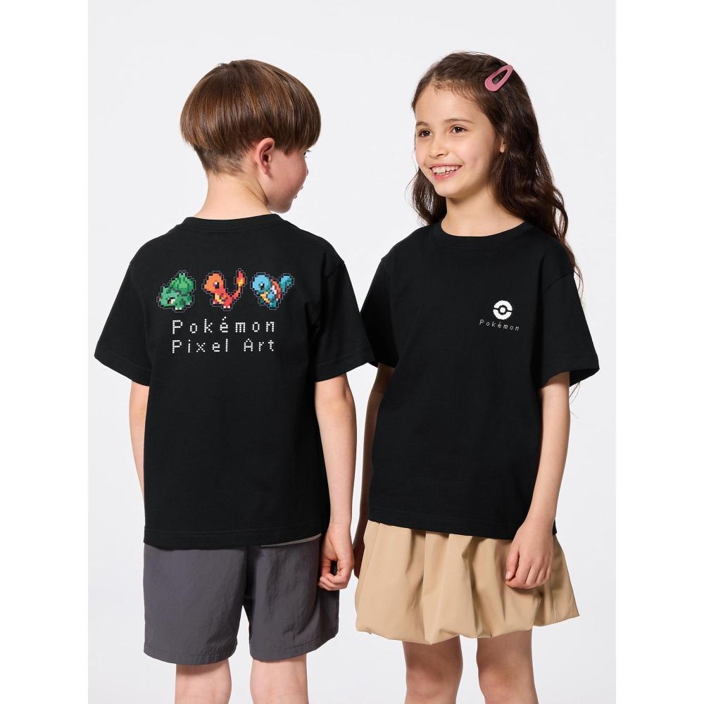 

Gu By Uniqlo Kids Unisex Graphic T Pokemon 09 BLACK/120cm