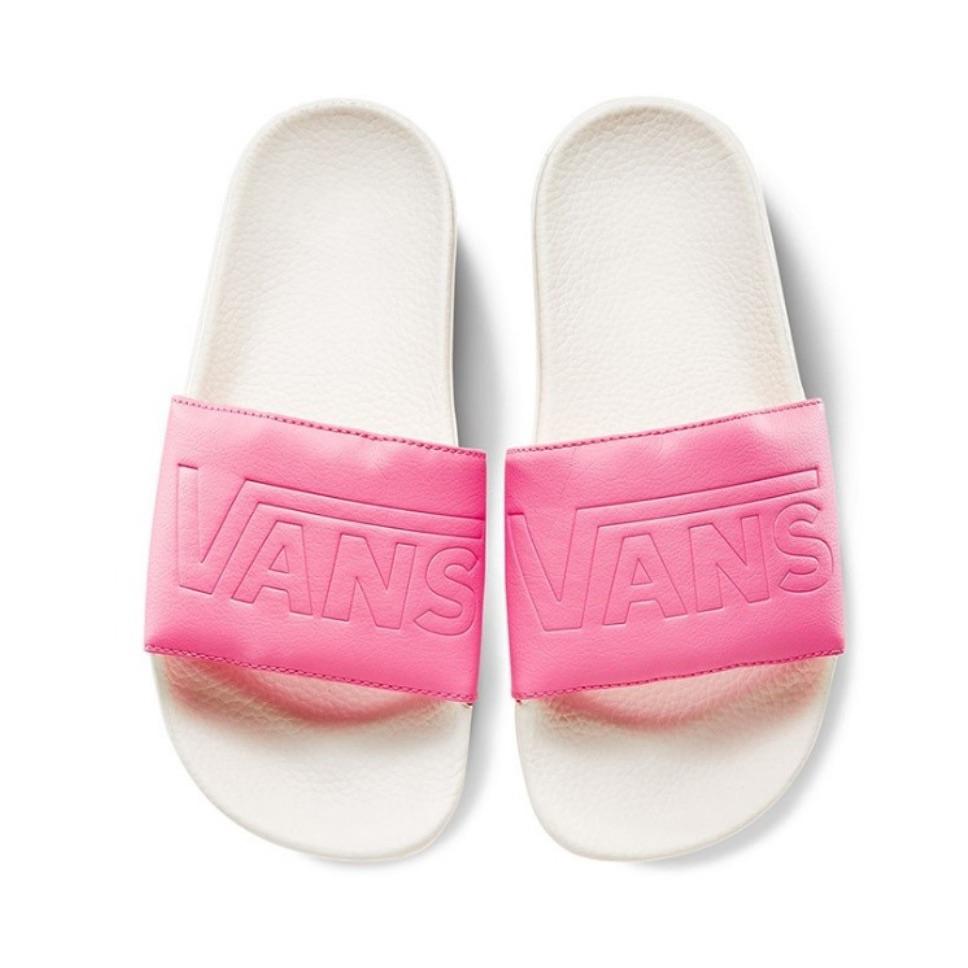 Vans Slide-On Non-Slip Comfortable Casual Sandals Women Sandals White Pink VN0A45JQUV6