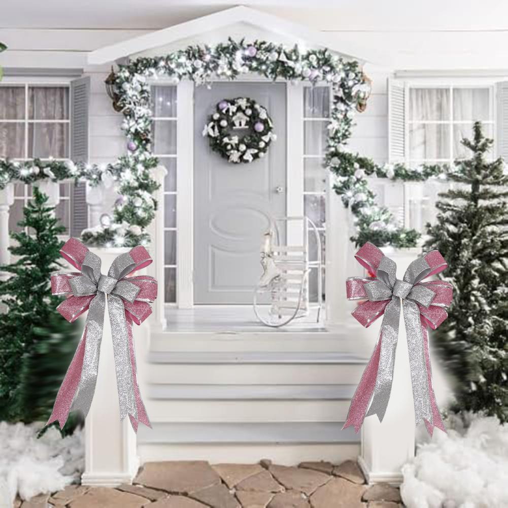 For Doors For Outdoor Spaces Festive Bow Ornament Christmas Bow Decoration Classic Christmas Style Easy To Use Design